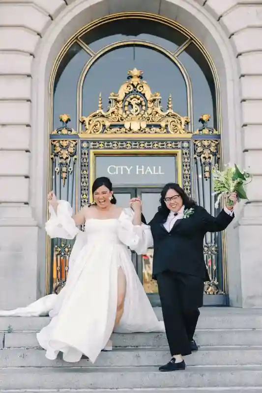 A City Hall Wedding for Heidi and Marian