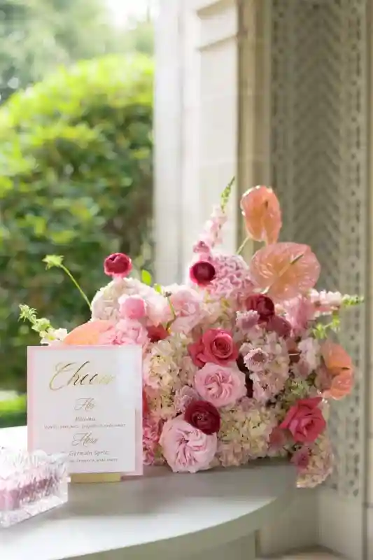 A Pink Wedding for Vanessa and David