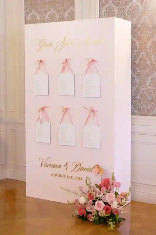 A Pink Wedding for Vanessa and David